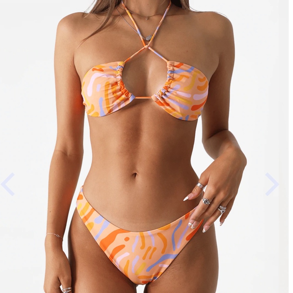 Aurelle Matching Bikini Set with Sarong
